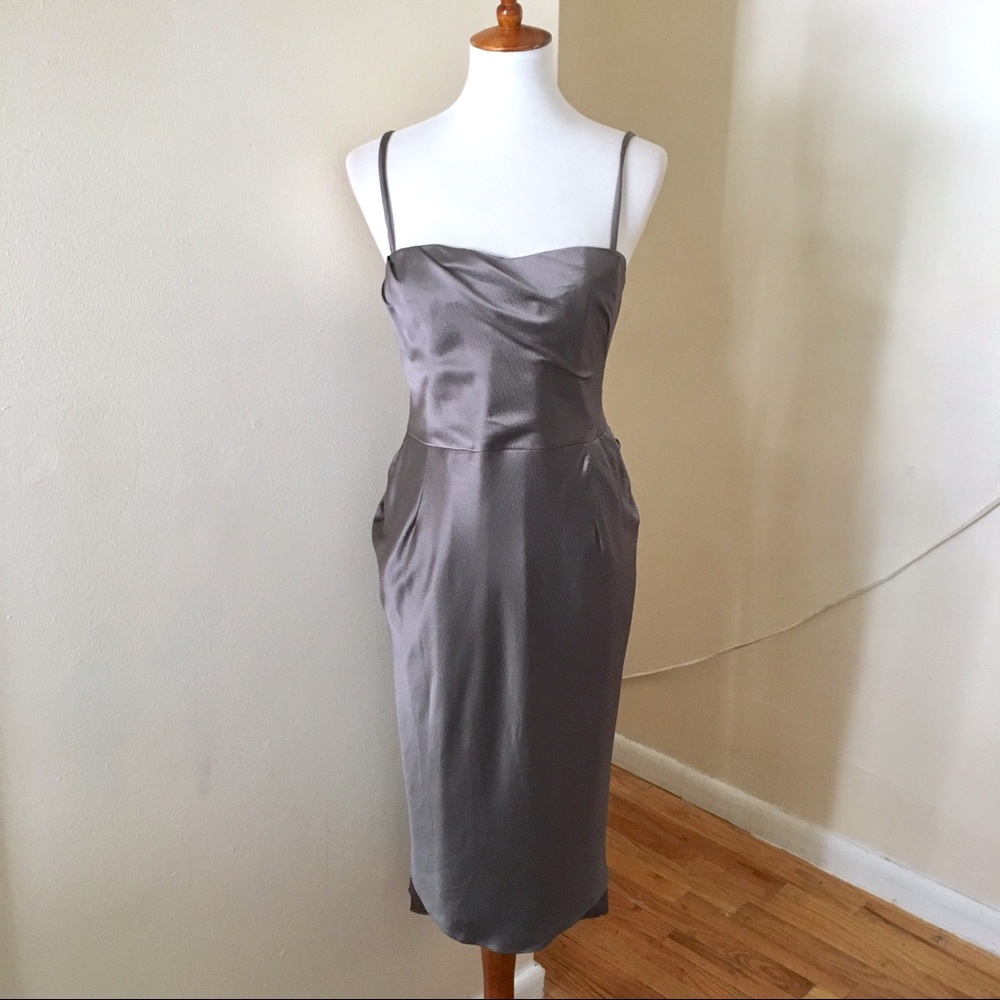 Nanette Lepore Muse Silk Draped Dress - Picture 3 of 8